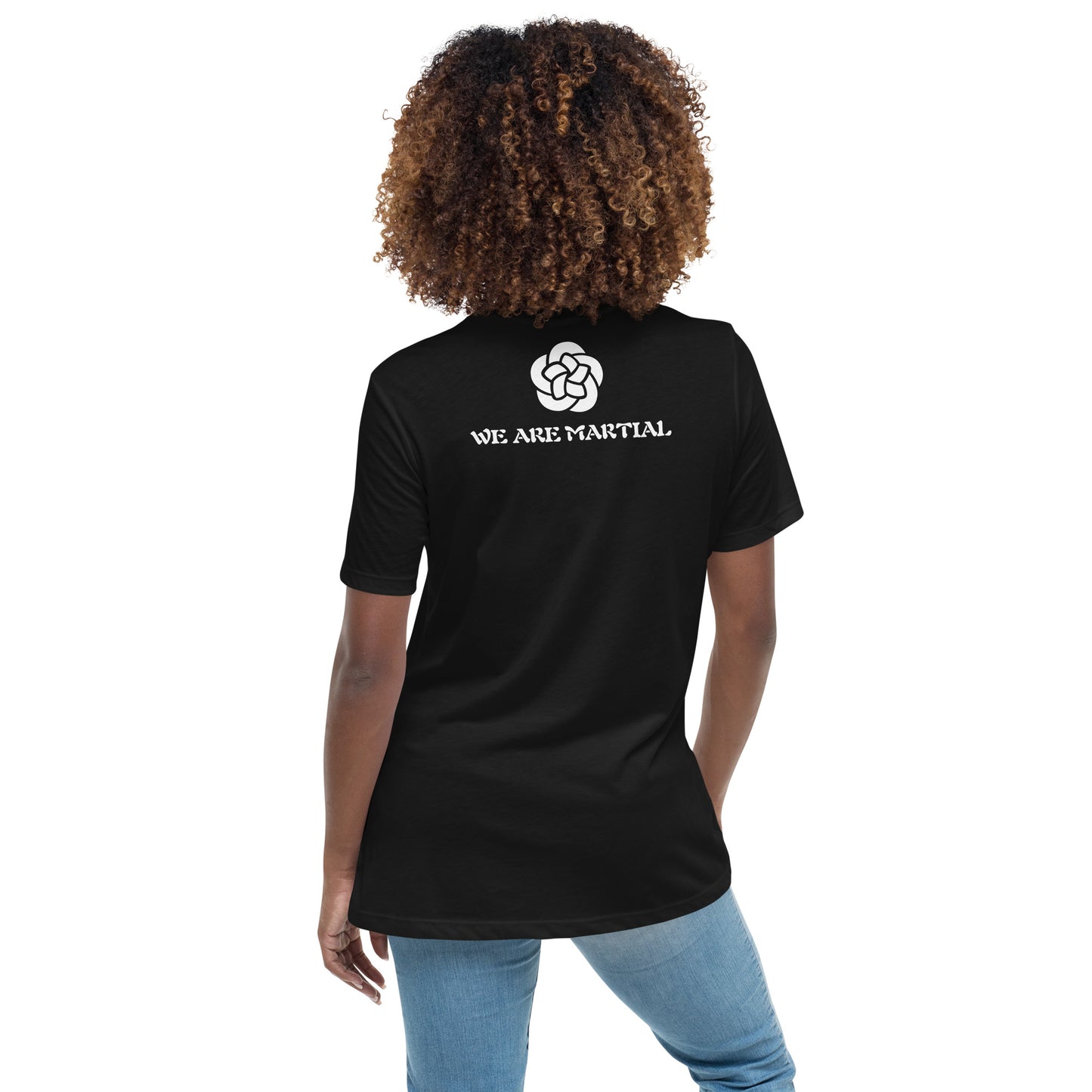 Women Black T-shirt back