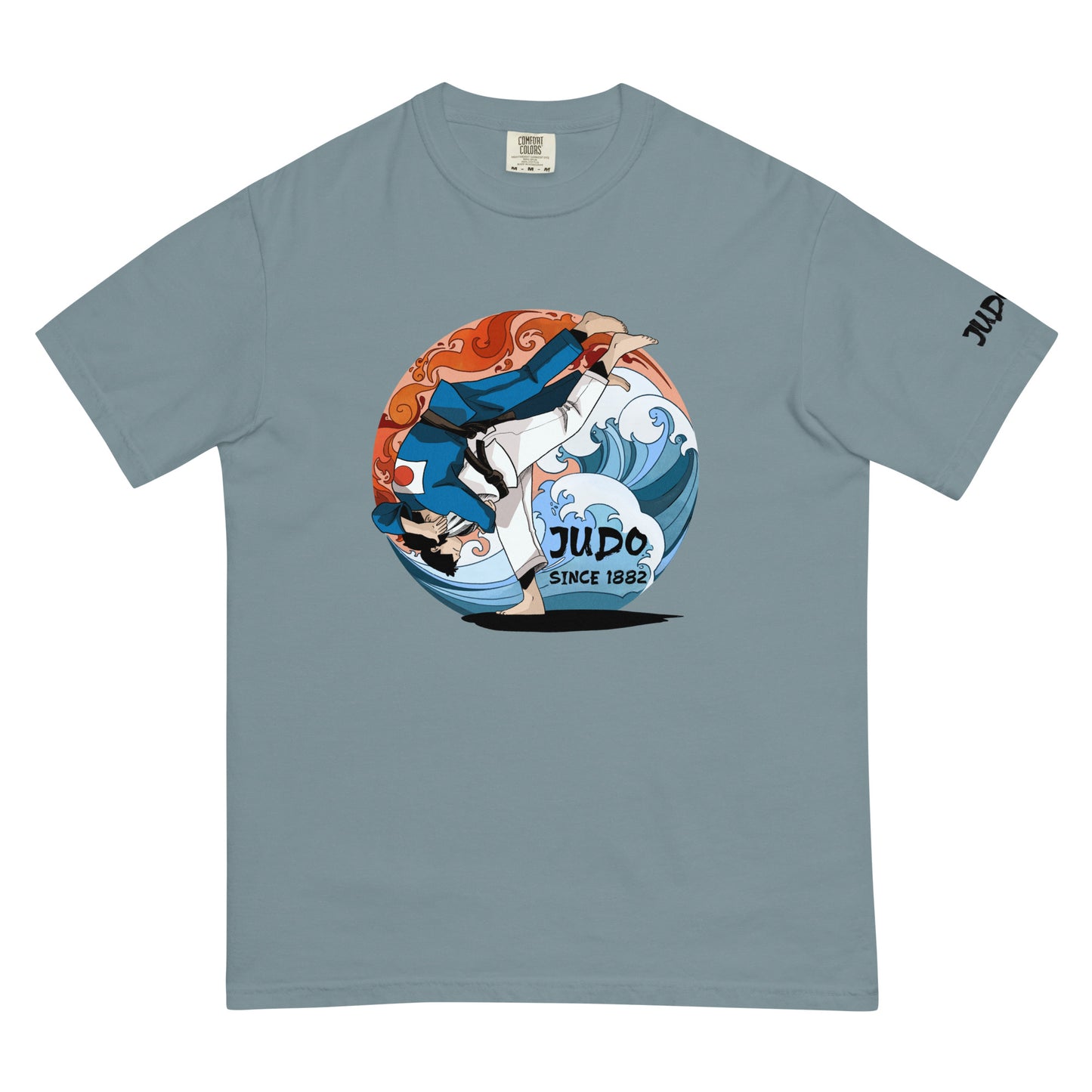 men's blue printed t-shirt