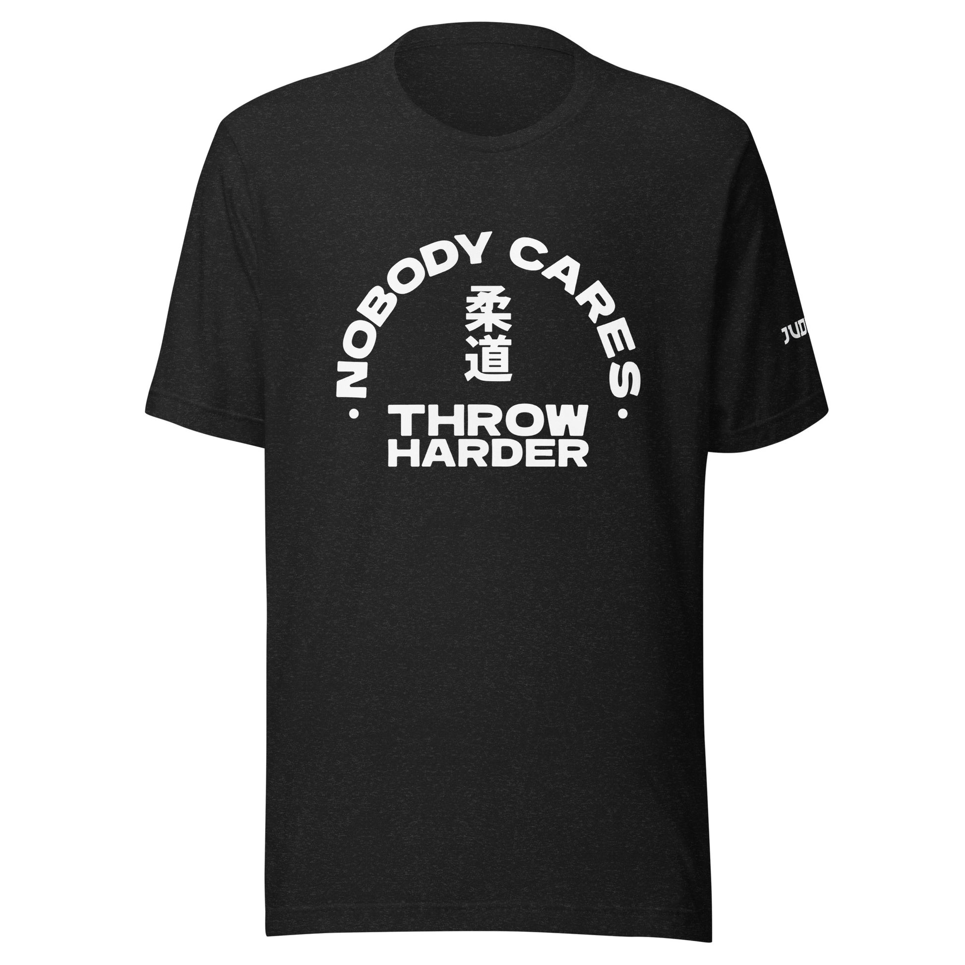 Nobody cares t-shirt in black