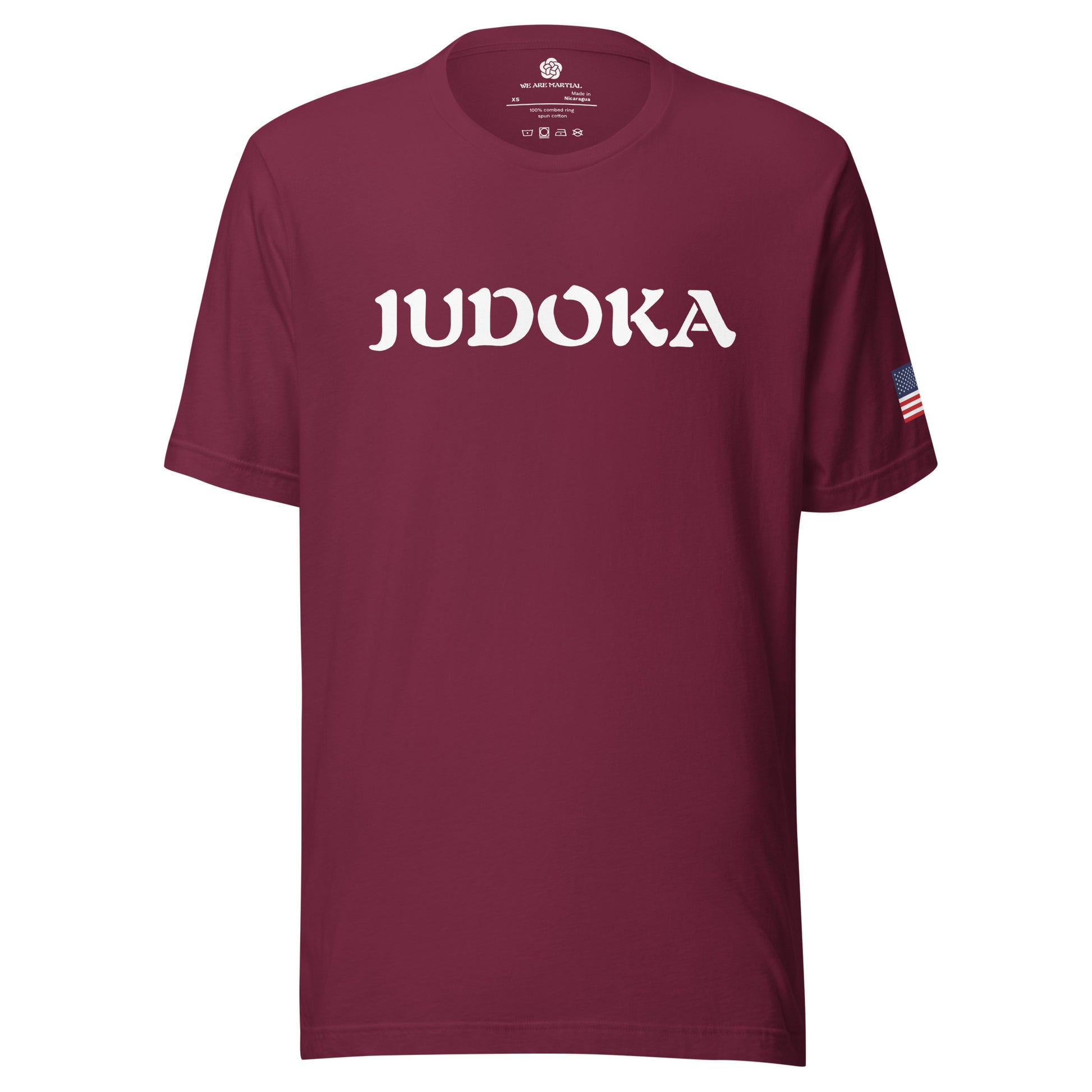 Unisex Judo T-shirt maroon 