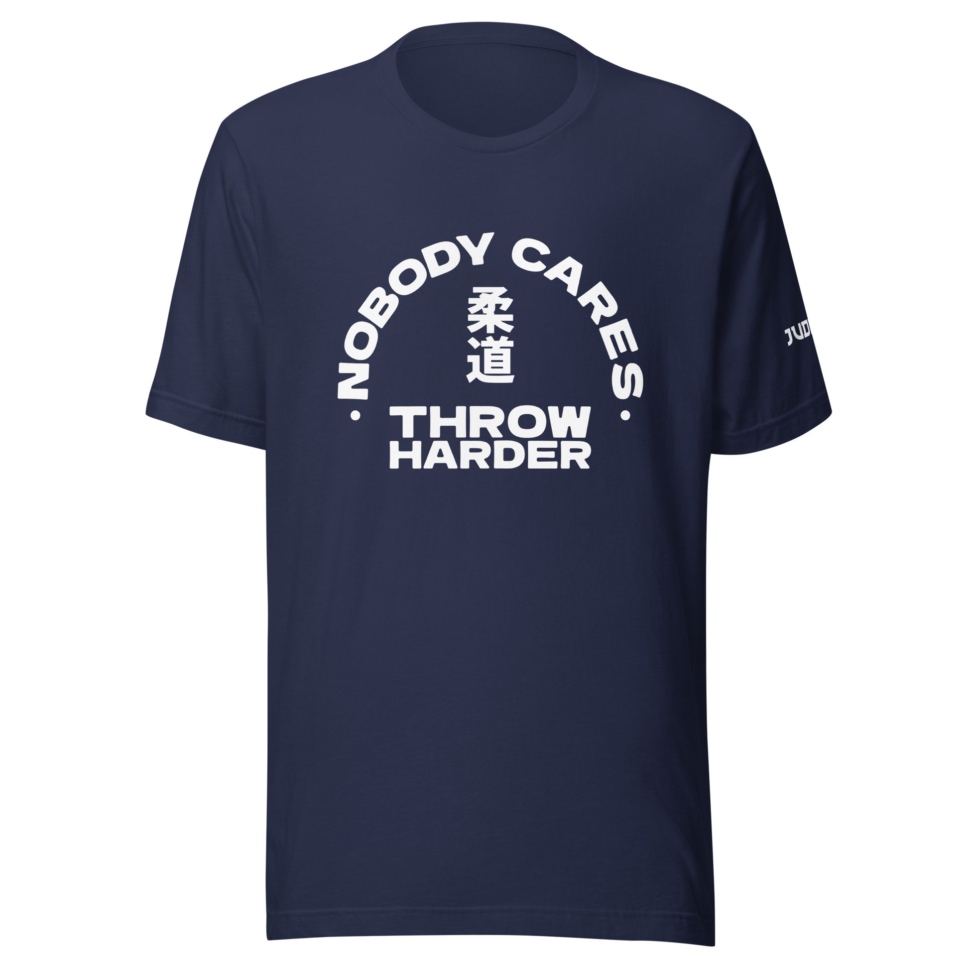 Nobody cares Printed navy t-shirt