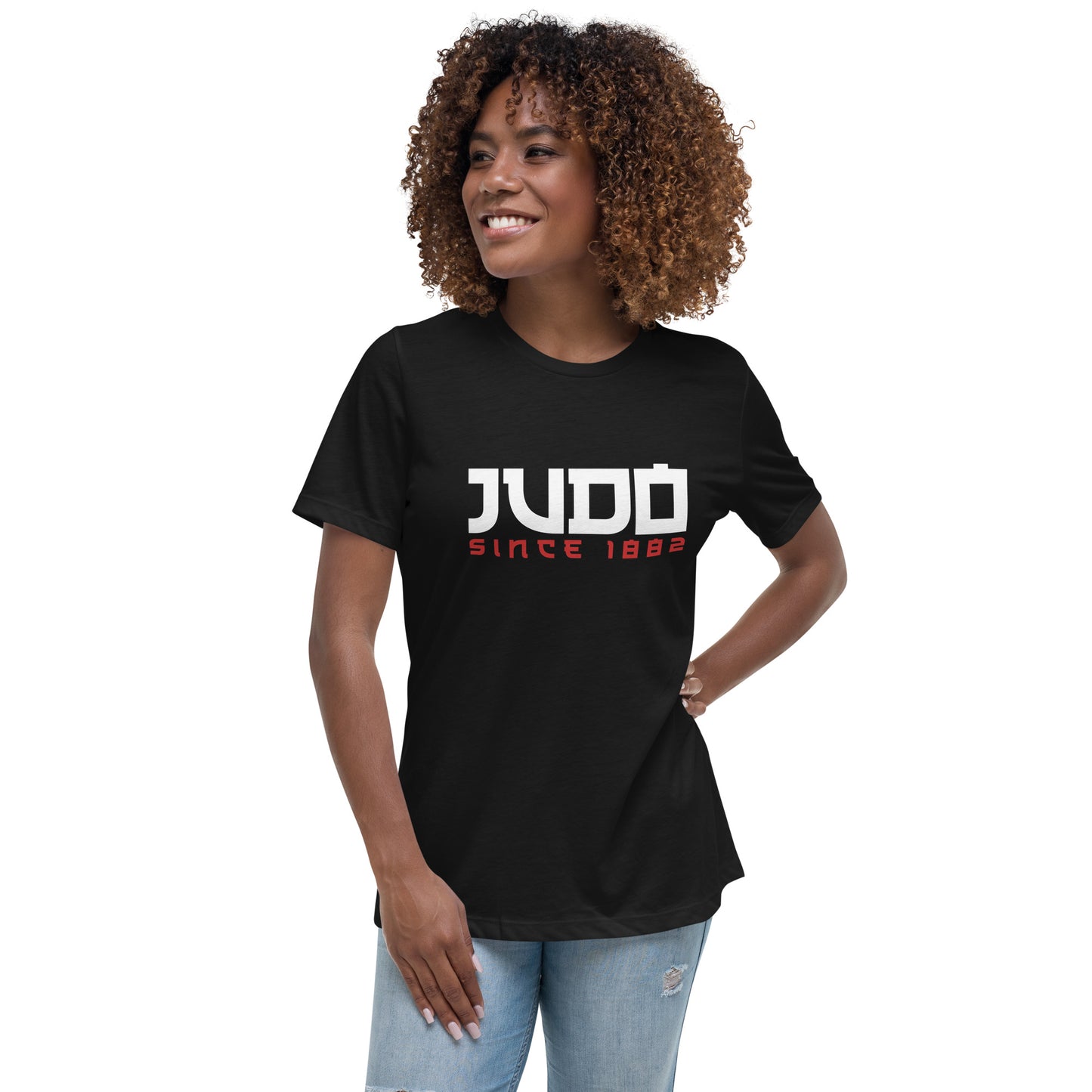 Women Black Judo T-shirt