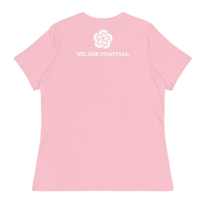 women relaxed t-shirt pink back 